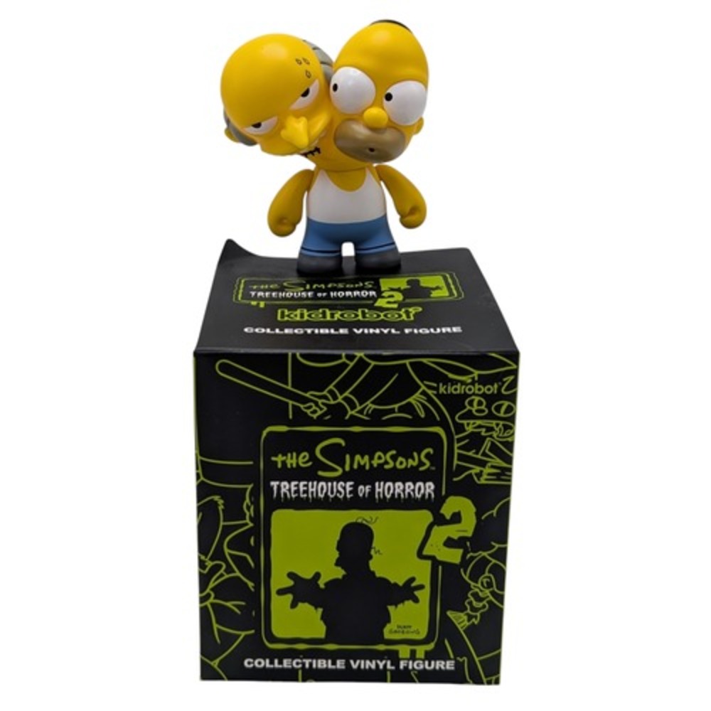 2024 Kidrobot The Simpsons Treehouse Of Horror 2 Homer Burns 2-Headed 3" Figure